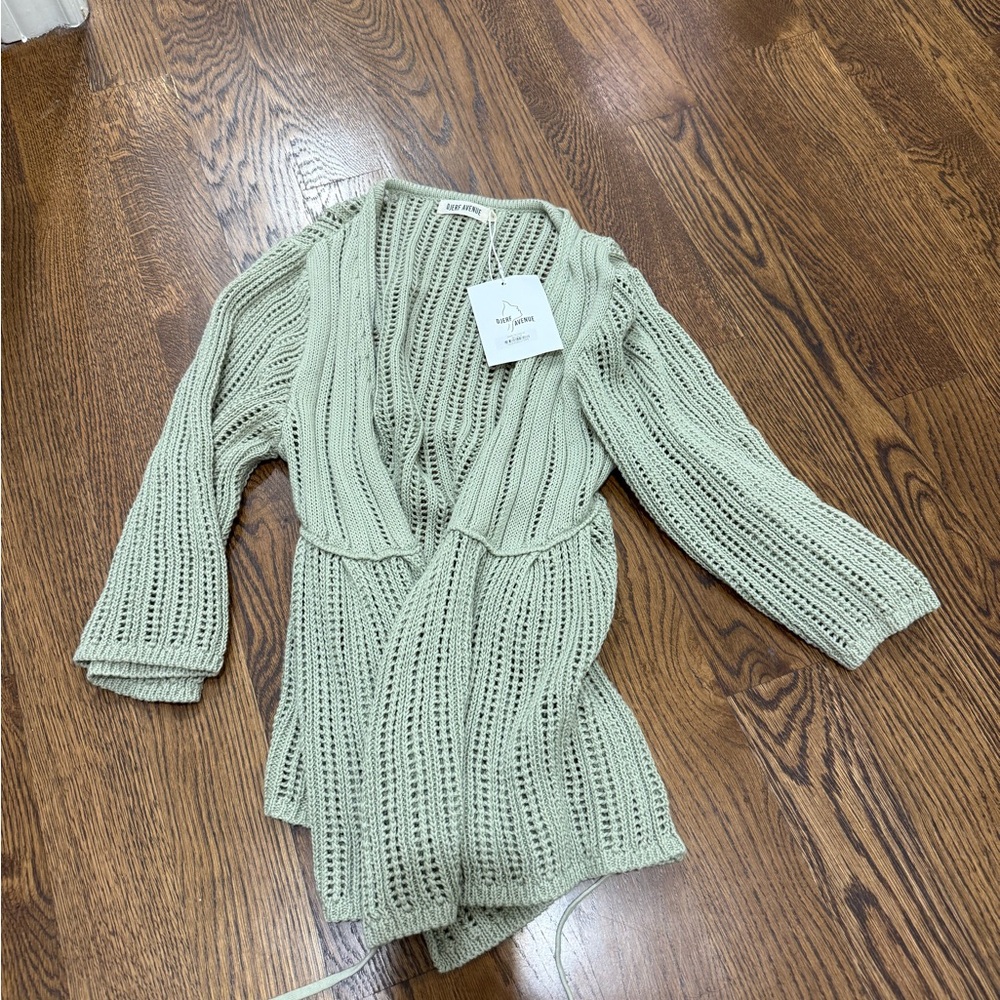 *NWT* Djerf Ave cardigan sweater in sage green size medium